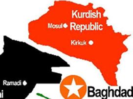 'Bölünmüş Irak Devleti'nin haritası!