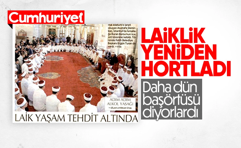 Cumhuriyet Gazetesi Hafızların İcazet Töreninden Rahatsız