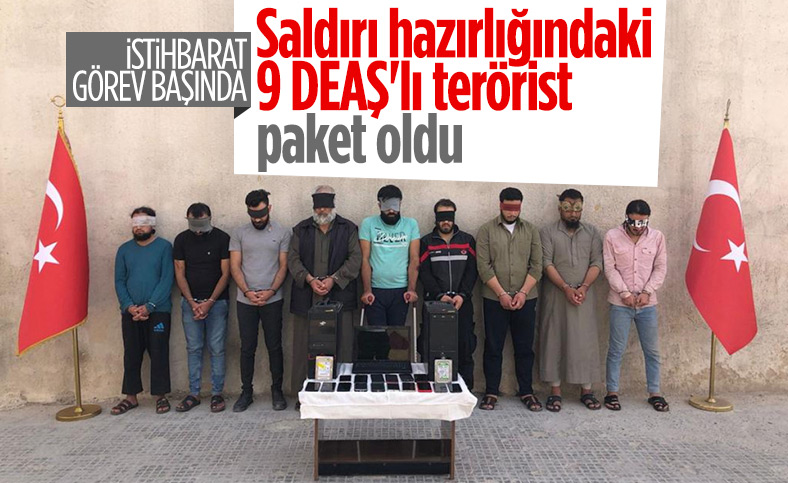 El Bab'da 9 DEAŞ'lı Terörist Yakalandı