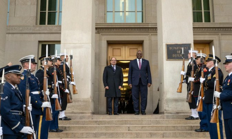 ABD Savunma Bakanı Austin,  Darbeci Sisi'yi Pentagon'da Ağırladı