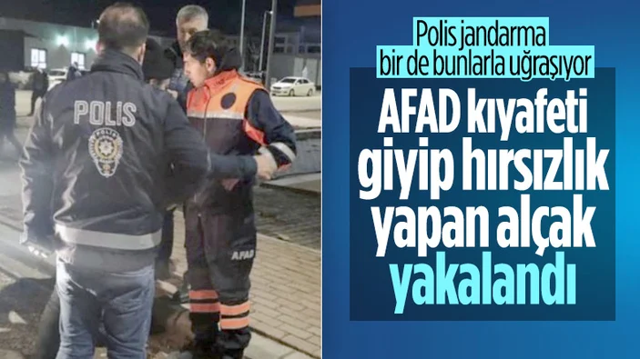 Depremi Fırsat Bilip AFAD Kıyafetiyle Hırsızlık Yapan Alçak Yakalandı