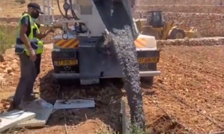 Filistinlilerin Su Kuyularına Beton Döktüler
