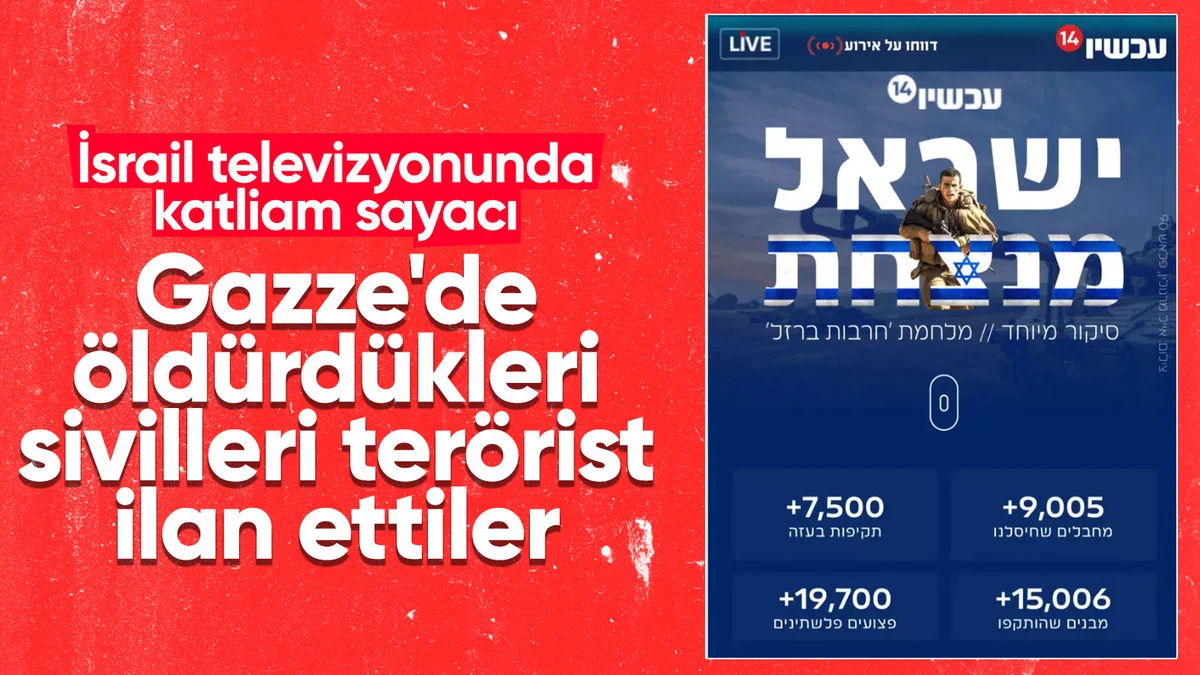 İsrail Televizyonunda Katliam Sayacı!
