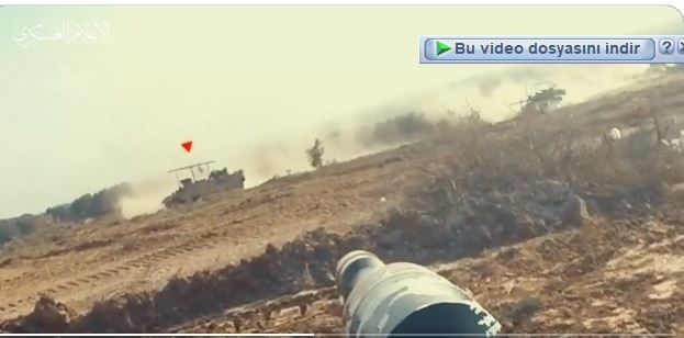 Kassam Tugayları İsrail Aracını Böyle İmha Etti (VİDEO)