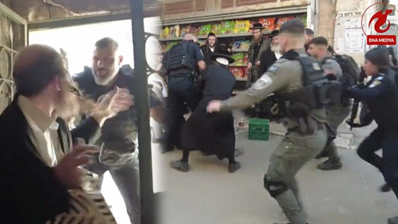 Siyonist Olmayan Yahudi'ye Dayak (VİDEO)