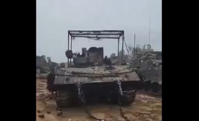 İşgalcilerin Övündüğü Merkava Tankı Hurdaya Döndü!