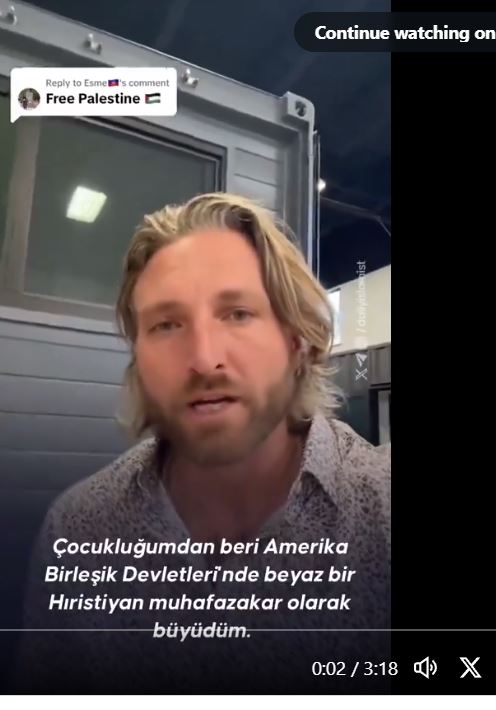 Gazze Baltası Enformasyon Putunu Kırmaya Devam Ediyor!  ABD'li Adamın Sözleri Sosyal Medyada Gündem Oldu!