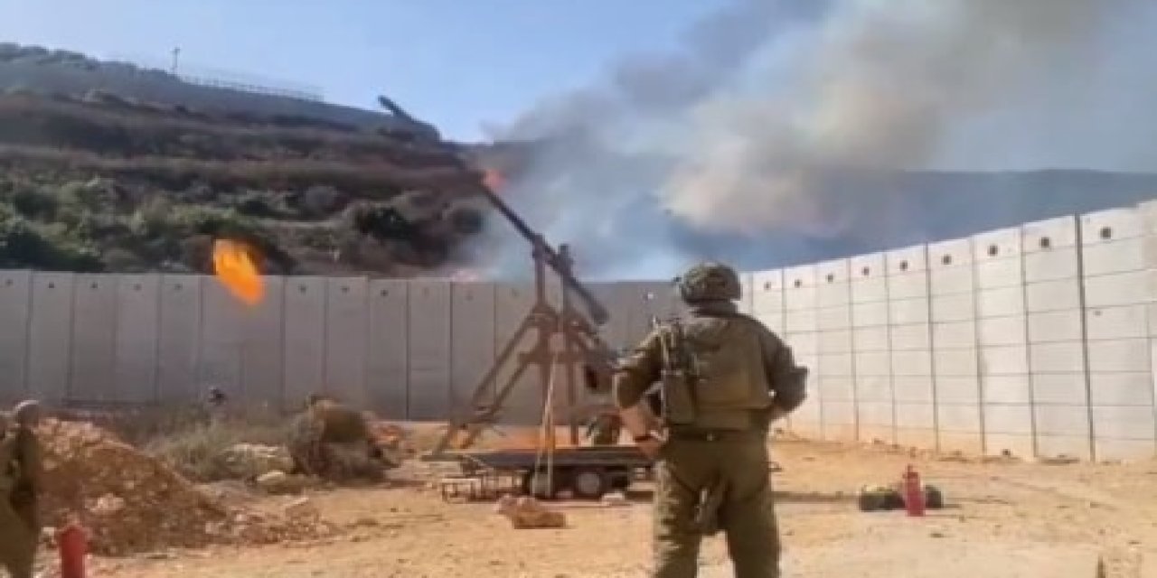 İşgal “ordusu” mancınıkla Lübnan’daki tarım arazilerine saldırıyor(VİDEO)