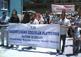 Van'da 53. Başörtüsü Eylemi