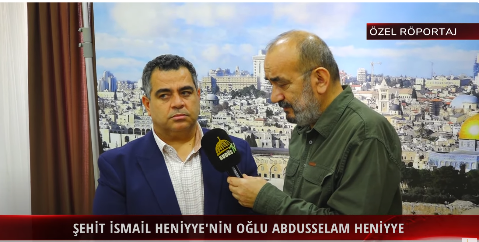 Şehid İsmail Heniyye'nin Oğlu Abdulselam Heniyye Kudüs Tv'ye Konuştu