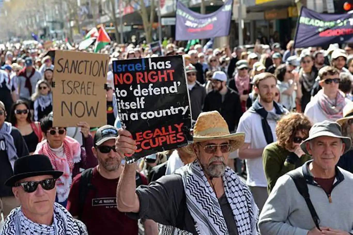 Avusturalya'dan Gazze'ye destek yürüyüşü