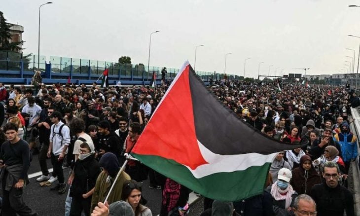 Yaklaşık yarım milyon İtalyan, Gazze'ye destek için genel greve çıktı - (fotoğraflar ve video)