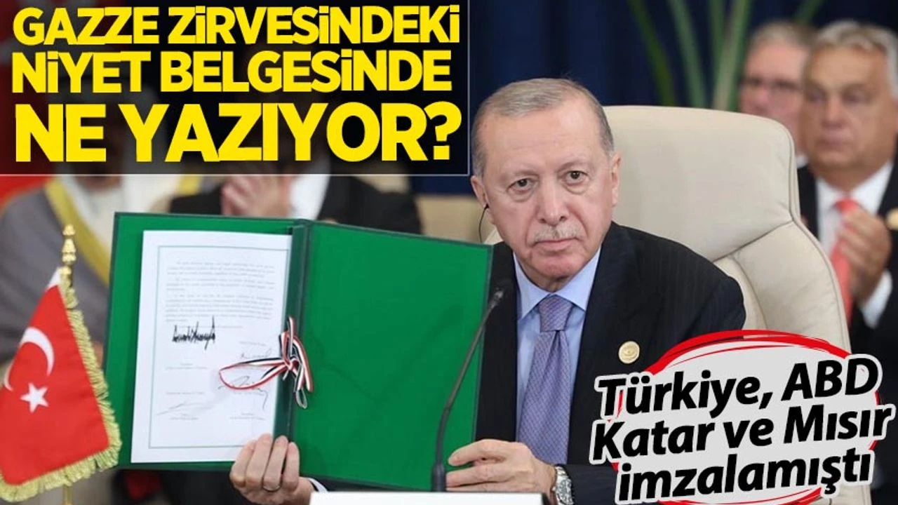 ABD, Mısır ve Katar’ın imzaladığı Niyet Belgesi'nin içeriği belli oldu