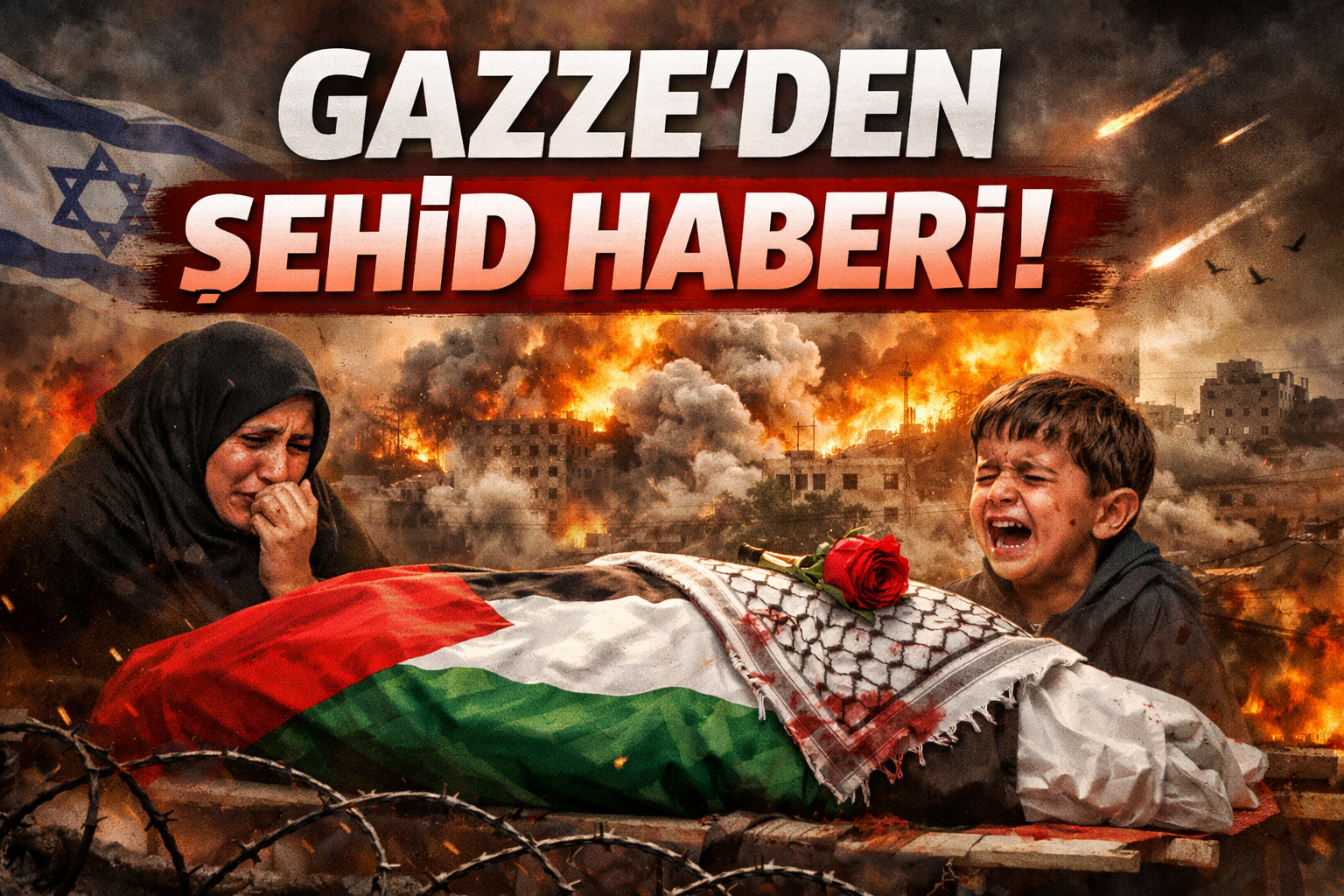 Gazze Şeridi'nin güneyinde İsrail düşman ateşi sonucu bir Filistinli Şehid Oldu!