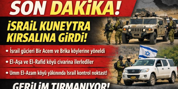 İsrail Suriye'yi Adım Adım  İşgal Ediyor!