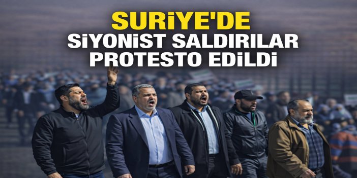 Kuneytra’da Halk Siyonist Saldırıları Protesto Etti