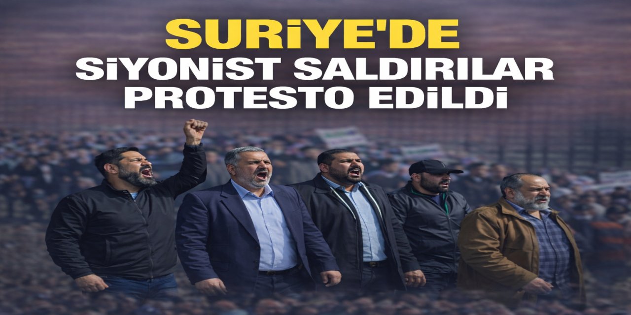 Kuneytra’da Halk Siyonist Saldırıları Protesto Etti
