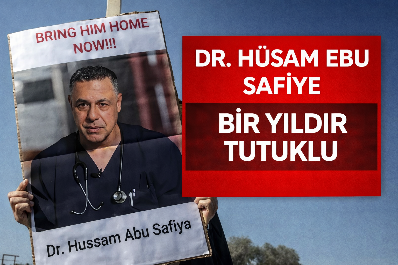 Doktor Hüsam Ebu Safiye Bir Yıldır işgalci İsrail Zindanlarında