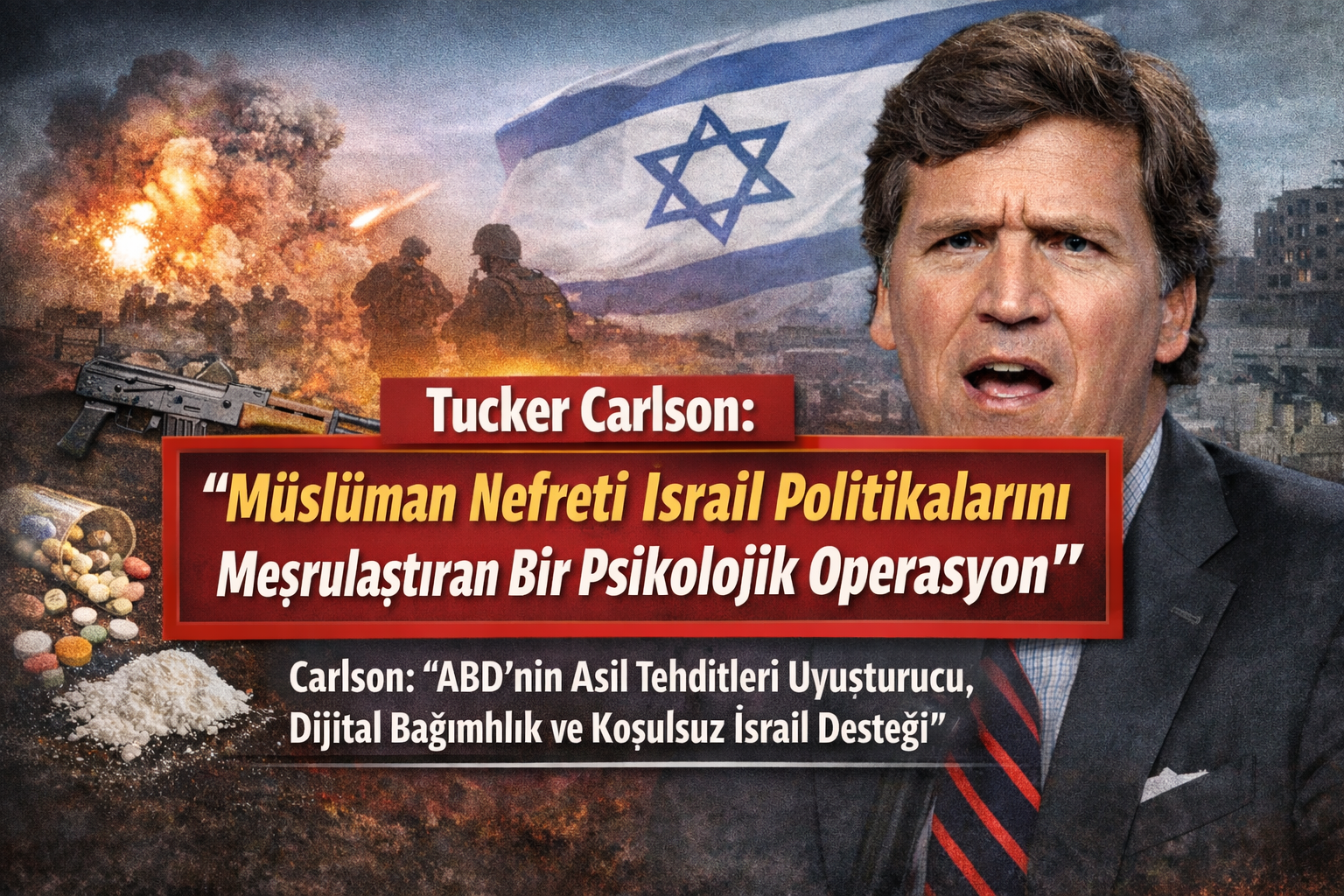 Tucker Carlson: “Müslüman Nefreti İsrail Politikalarını Meşrulaştıran Bir Psikolojik Operasyon”