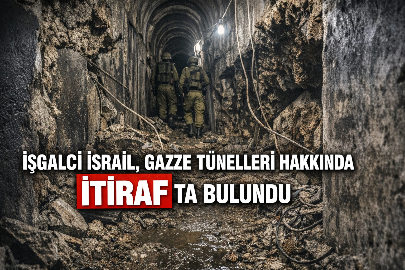 İşgalci İsrail, Gazze tünelleri hakkında itirafta bulundu
