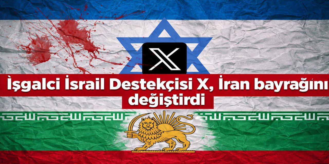 Siyonist X, İran bayrağının görselini değiştirdi