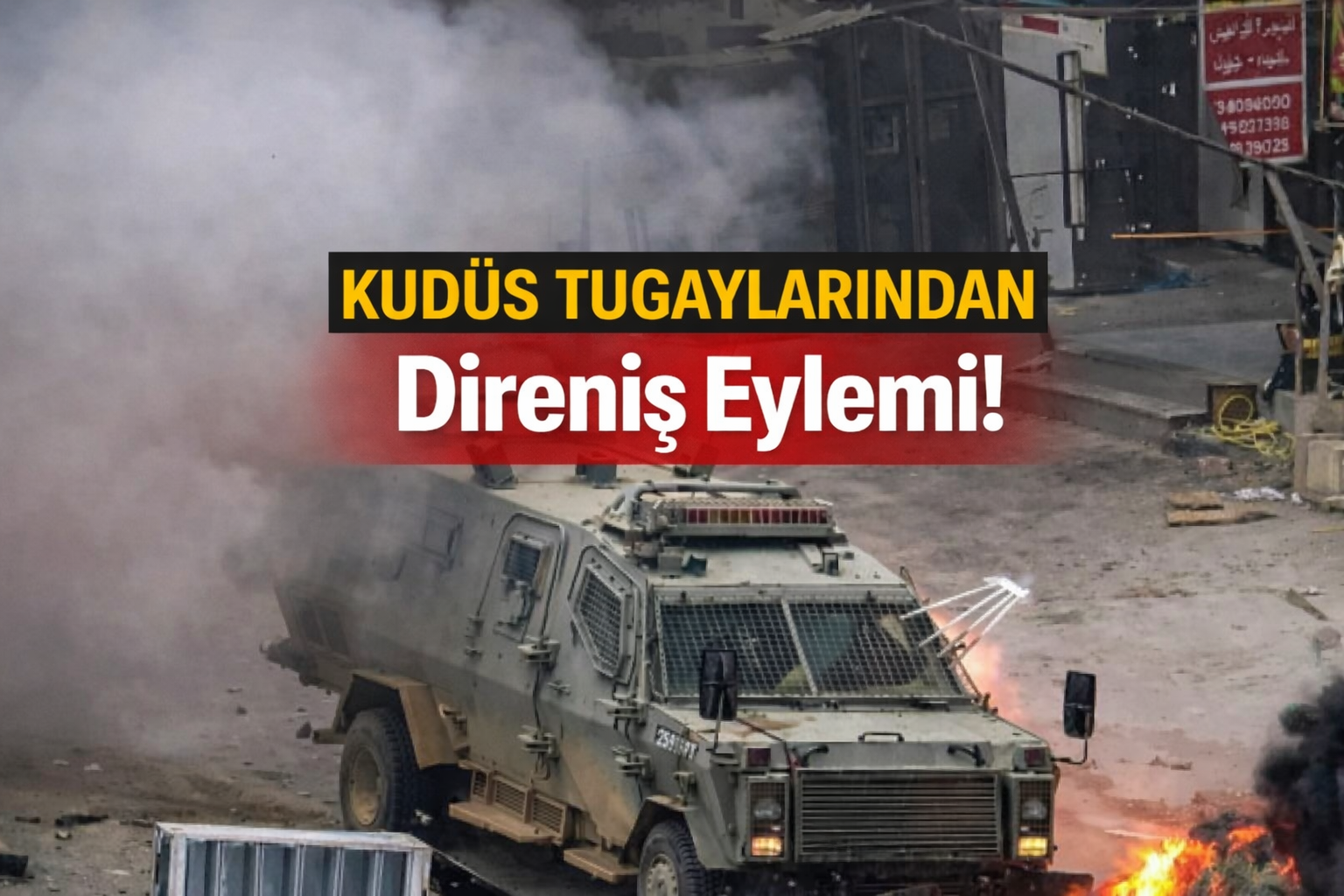 Kudüs Tugaylarından Batı Şeria’da Direniş Eylemi