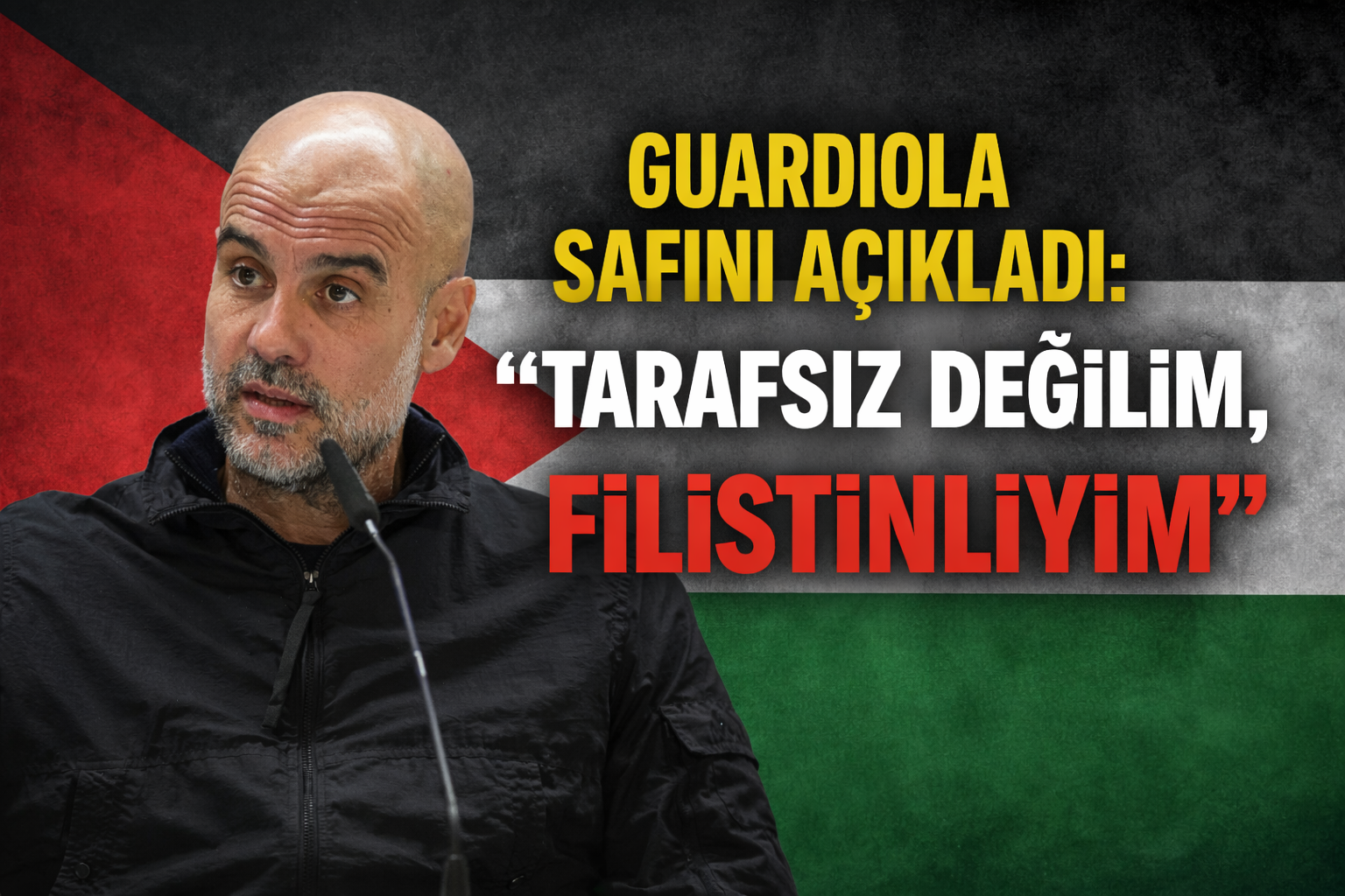 Guardiola'dan 'Manchester Yahudi Konseyi'ne tokat gibi cevap: 'Tarafsız değilim, Filistinliyim'
