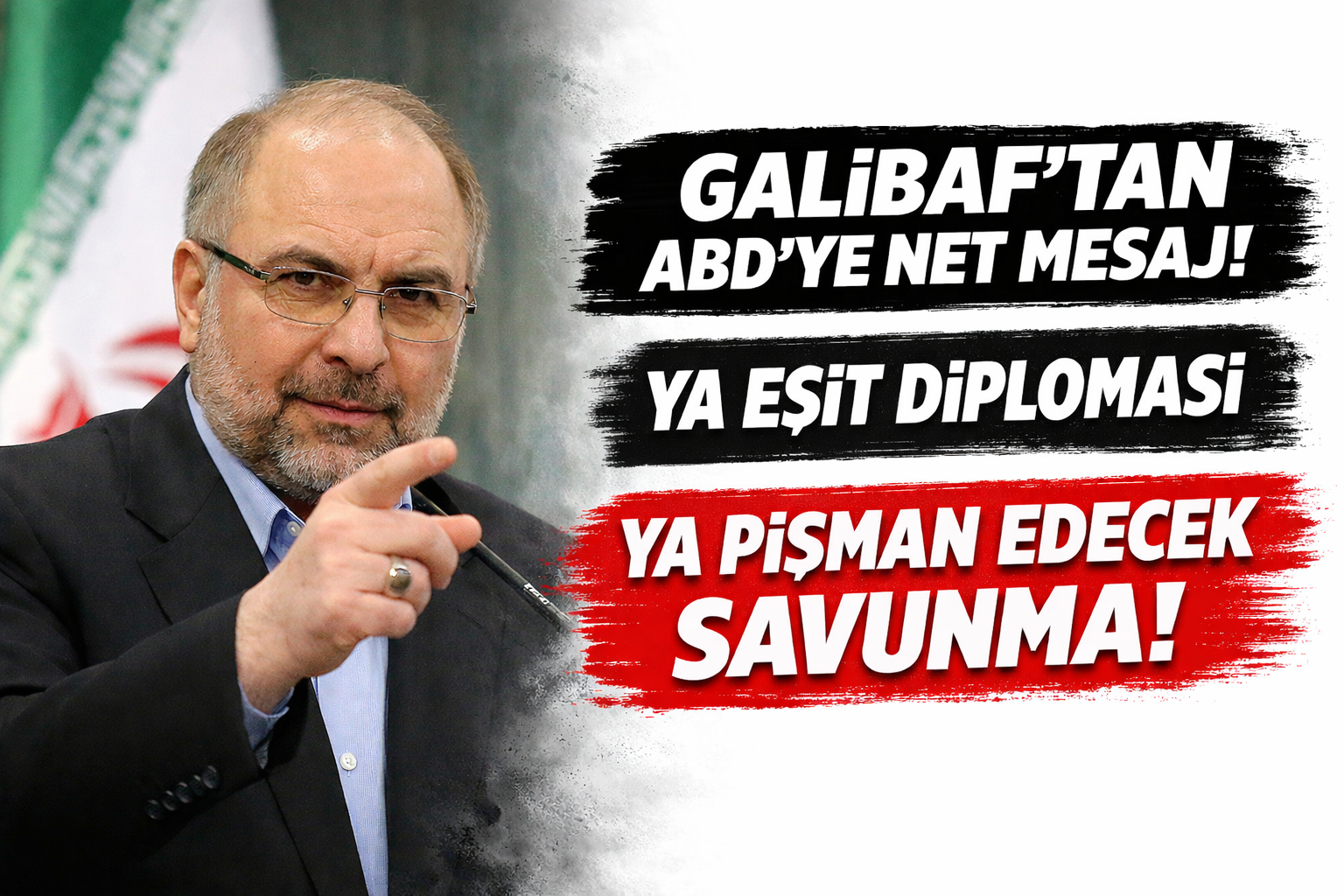 GALİBAF: YA EŞİT DİPLOMASİ YA DA PİŞMAN EDECEK SAVUNMA!