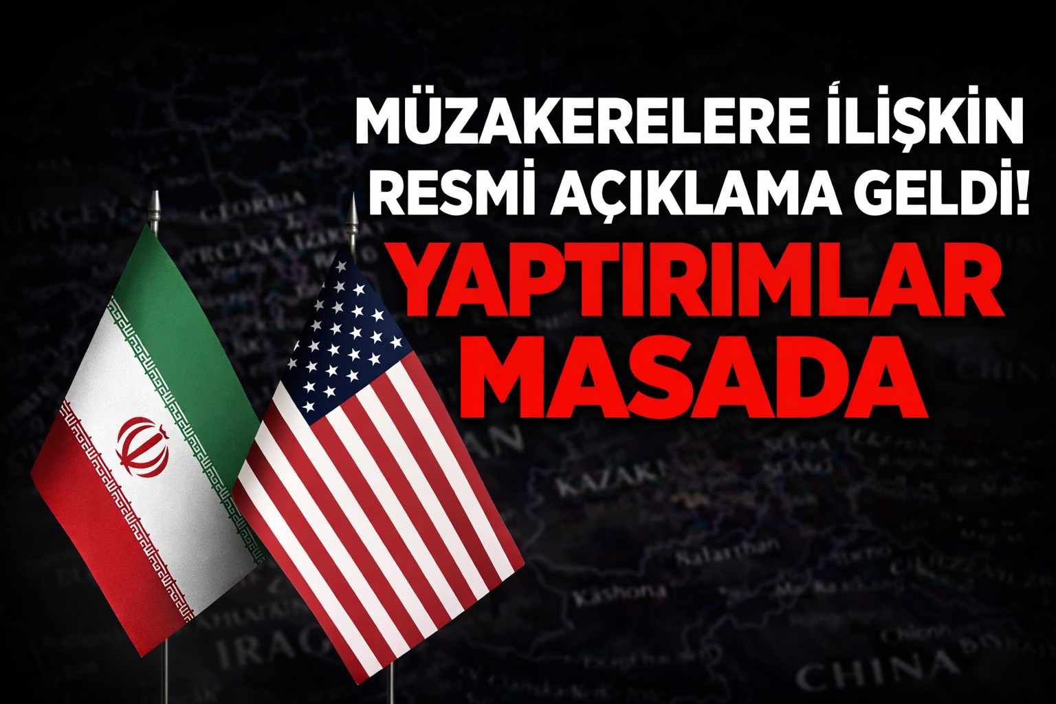 Müzakerelere ilişkin resmi açıklama geldi: Görüşmeler devam ediyor, yaptırımlar masada