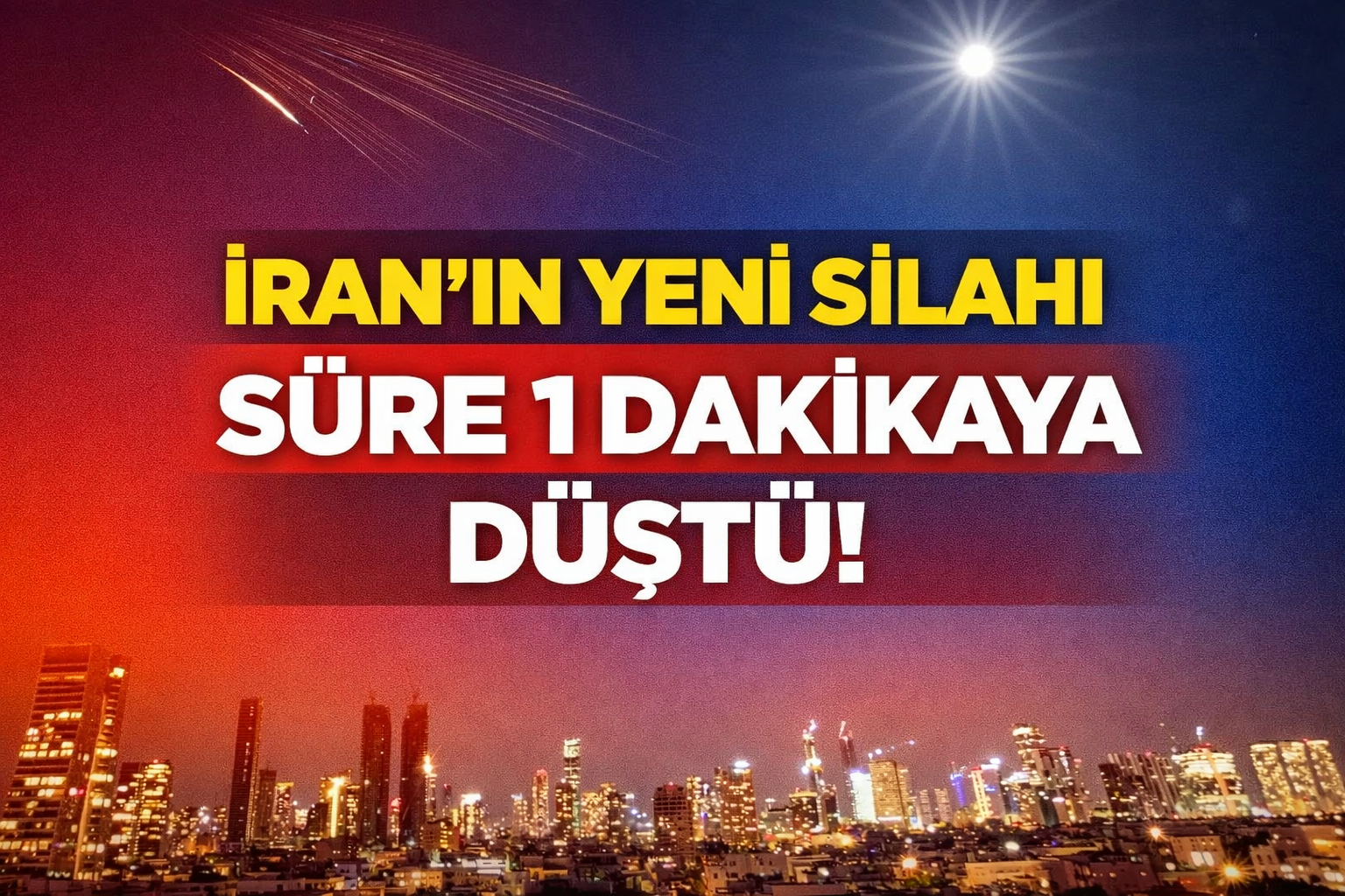 İran'ın yeni silahı: Süre 1 dakikaya düştü