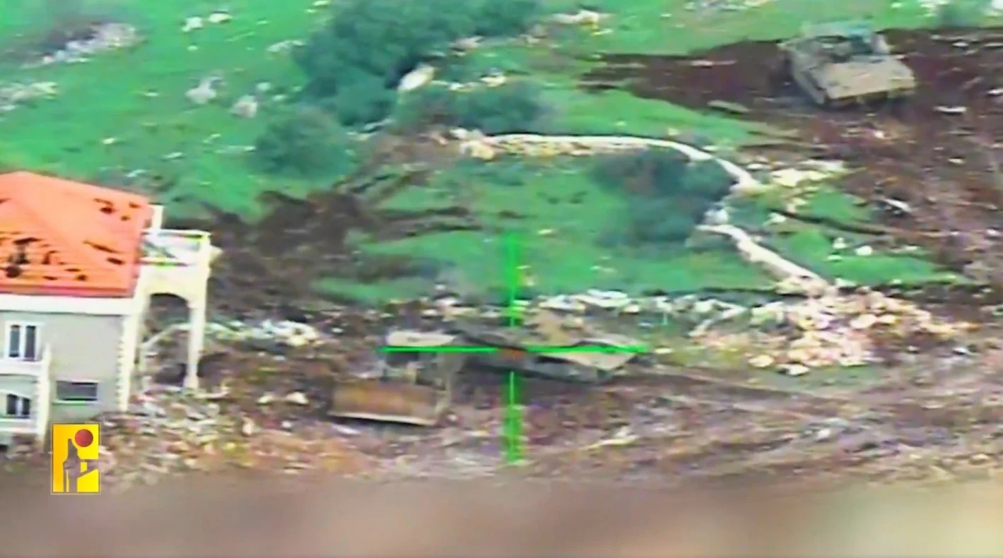 Hizbullah, Kiryat Şmona'daki "Beyt el-Cundi"yi hedef aldı /VİDEO