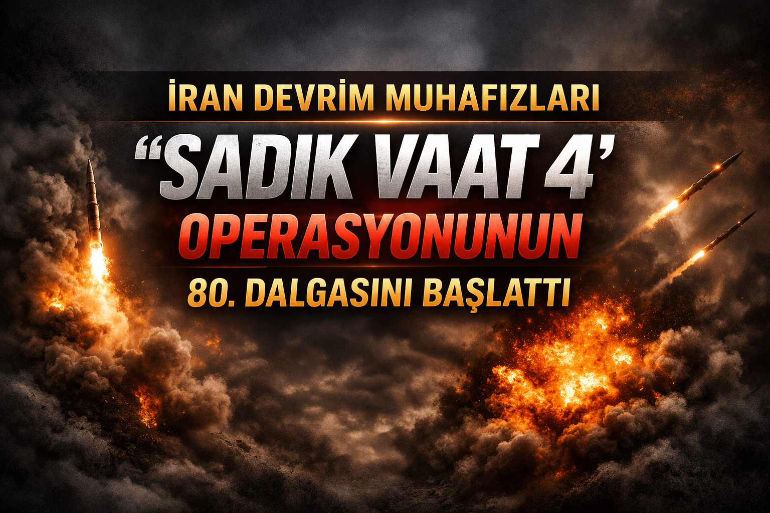 “SADIK VAAT 4” SÜRÜYOR İRAN 80. DALGAYI BAŞLATTI!