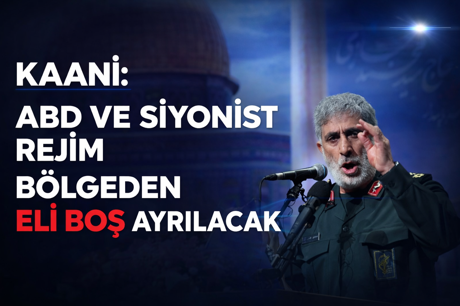 ''ABD ve siyonist rejim bölgeden eli boş ayrılacak''