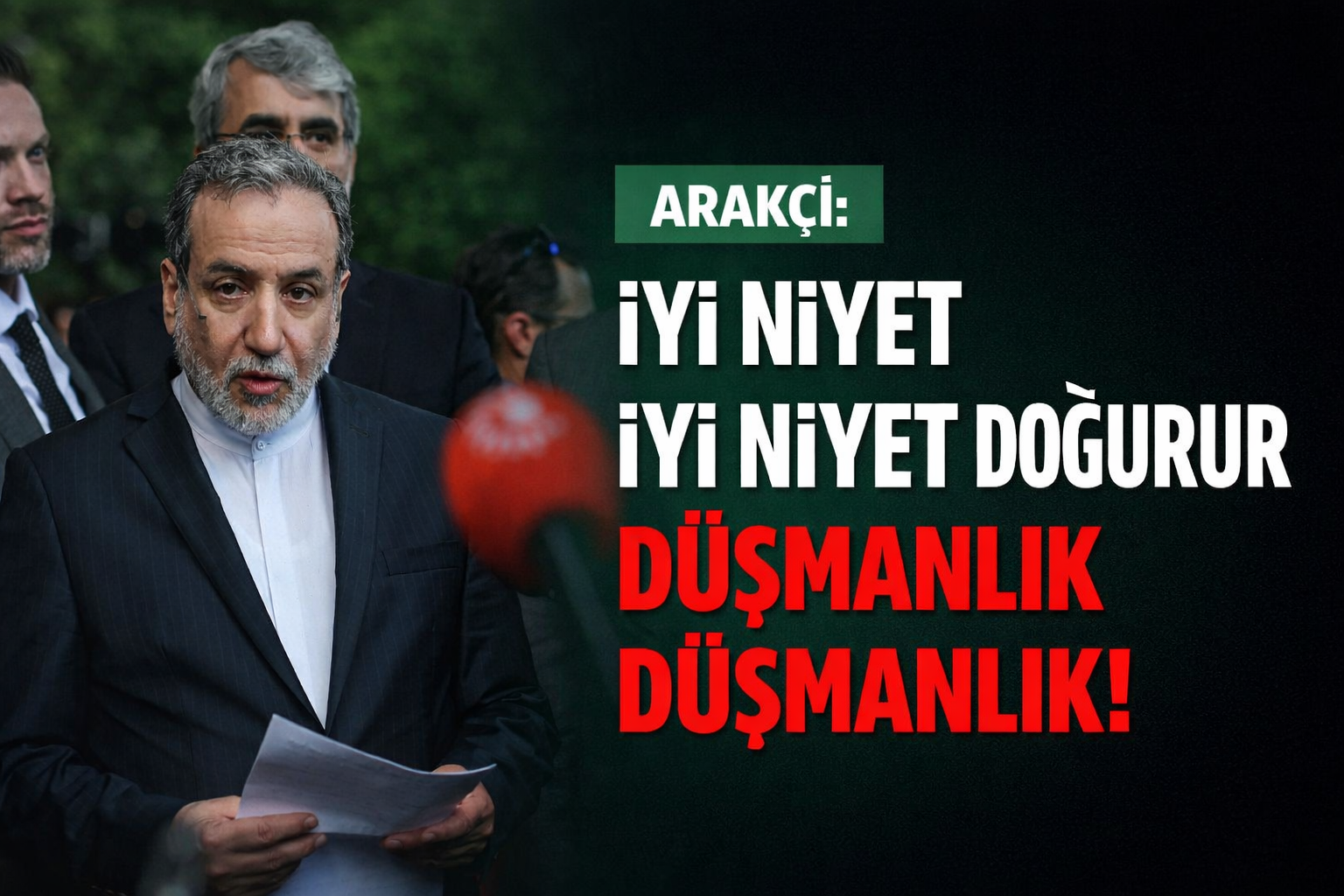 Arakçi: Washington dersini almadı ve yakın bir anlaşmayı engelledi.