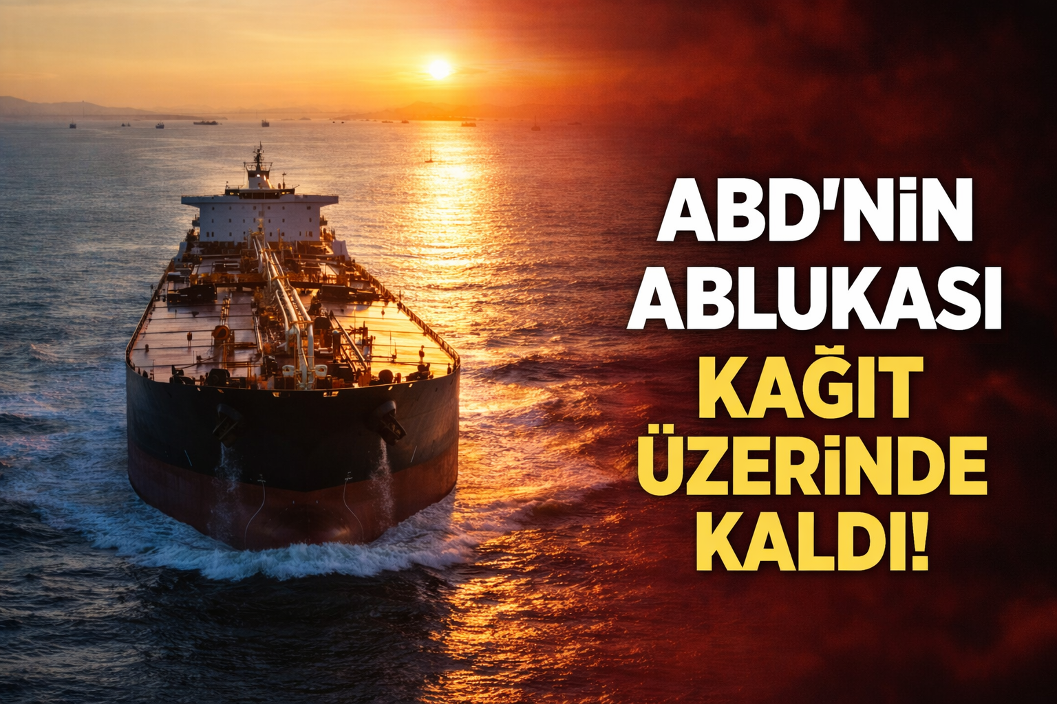 ABD'nin sözde ablukası delindi!