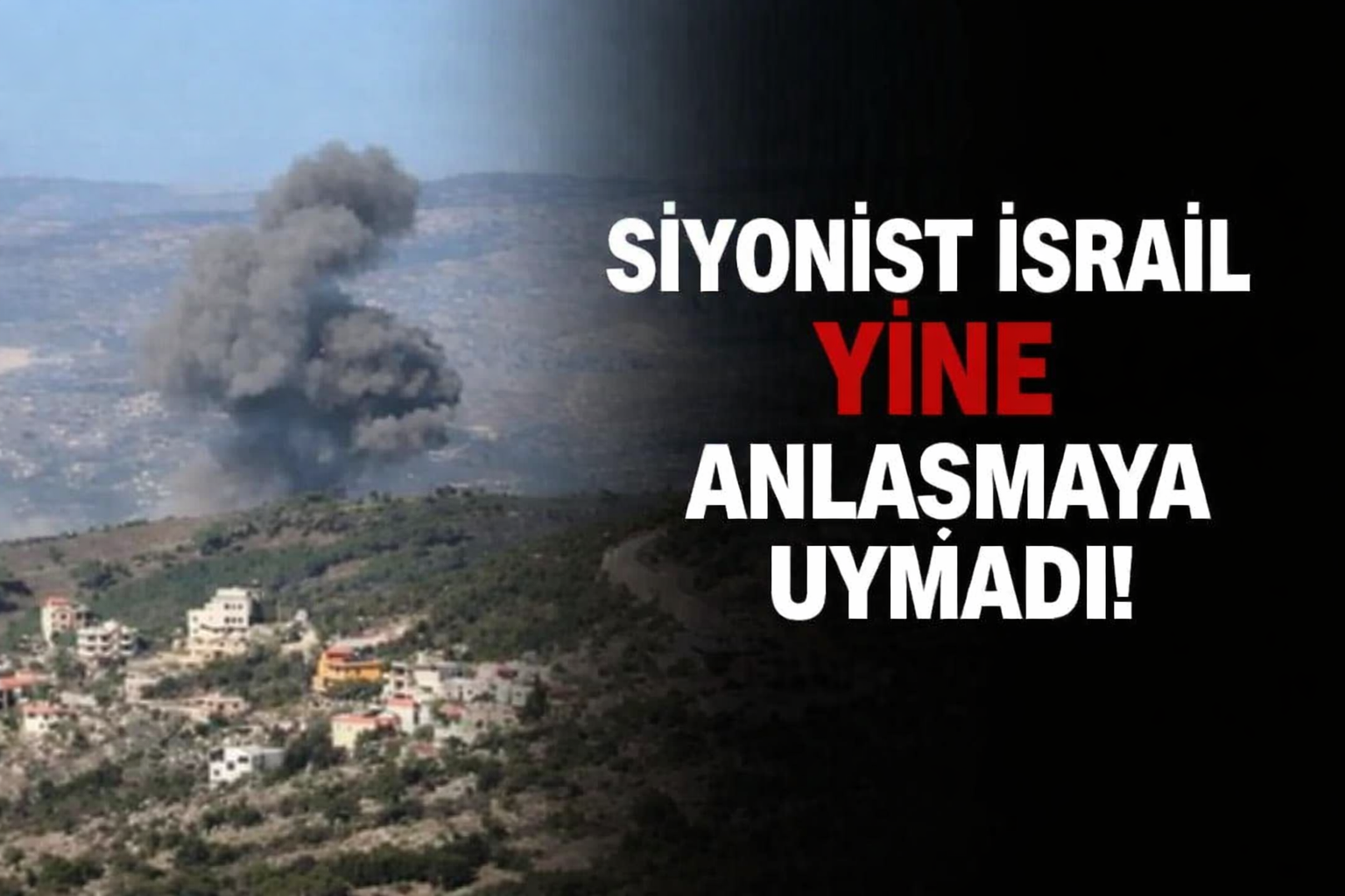 Siyonist İsrail yine ateşkesi ilk günden ihlal etti!