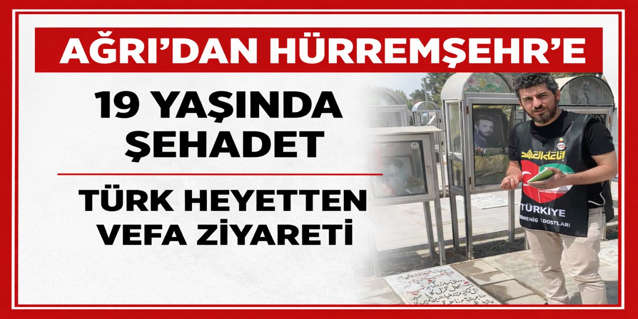 Direniş Dostları, İran’da Türkiyeli bir şehidin kabrini ziyaret etti.