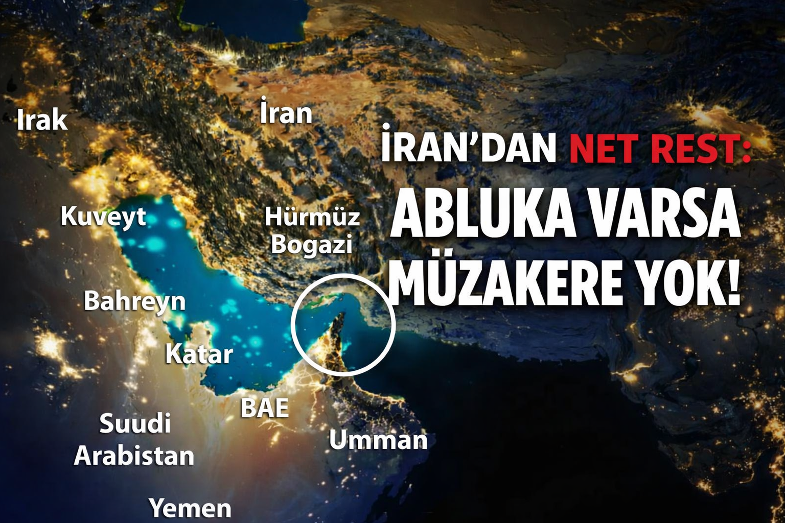 İran'dan Müzakre Resti!İran'dan Müzakre Resti!