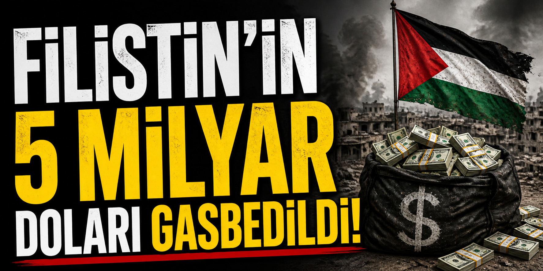 Katil israil sömürüyor: Filistin’in 5 milyar dolarına çöktüler!