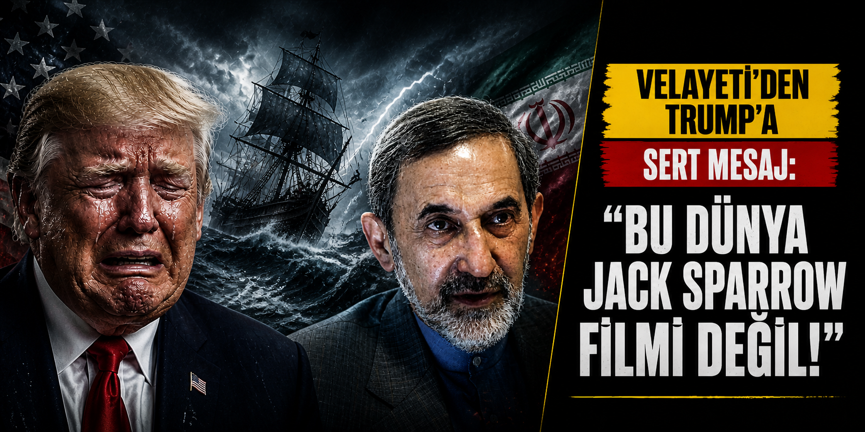 VELAYETİ’DEN TRUMP’A SERT TEPKİ: “BU DÜNYA JACK SPARROW FİLMİ DEĞİL!”