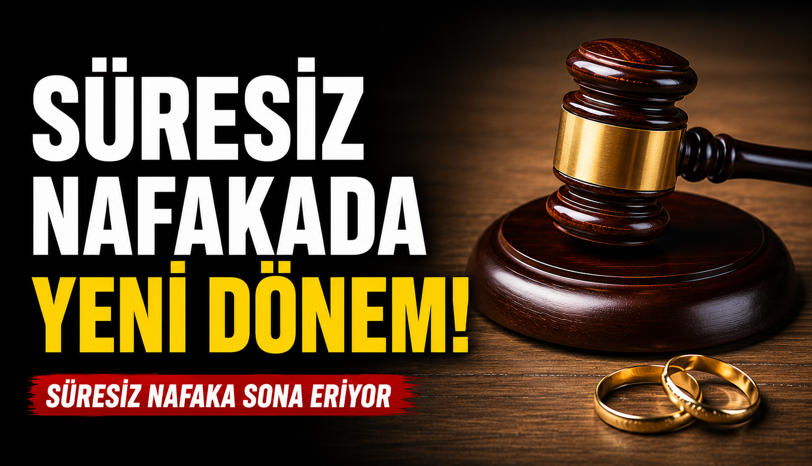 Süresiz nafaka sona eriyor