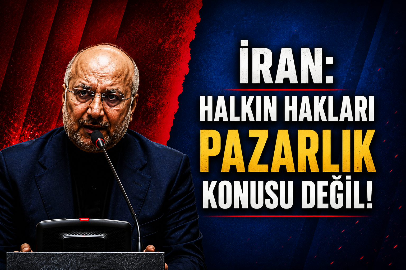 Galibaf: İran Halkının Hakları Pazarlık Konusu Değil