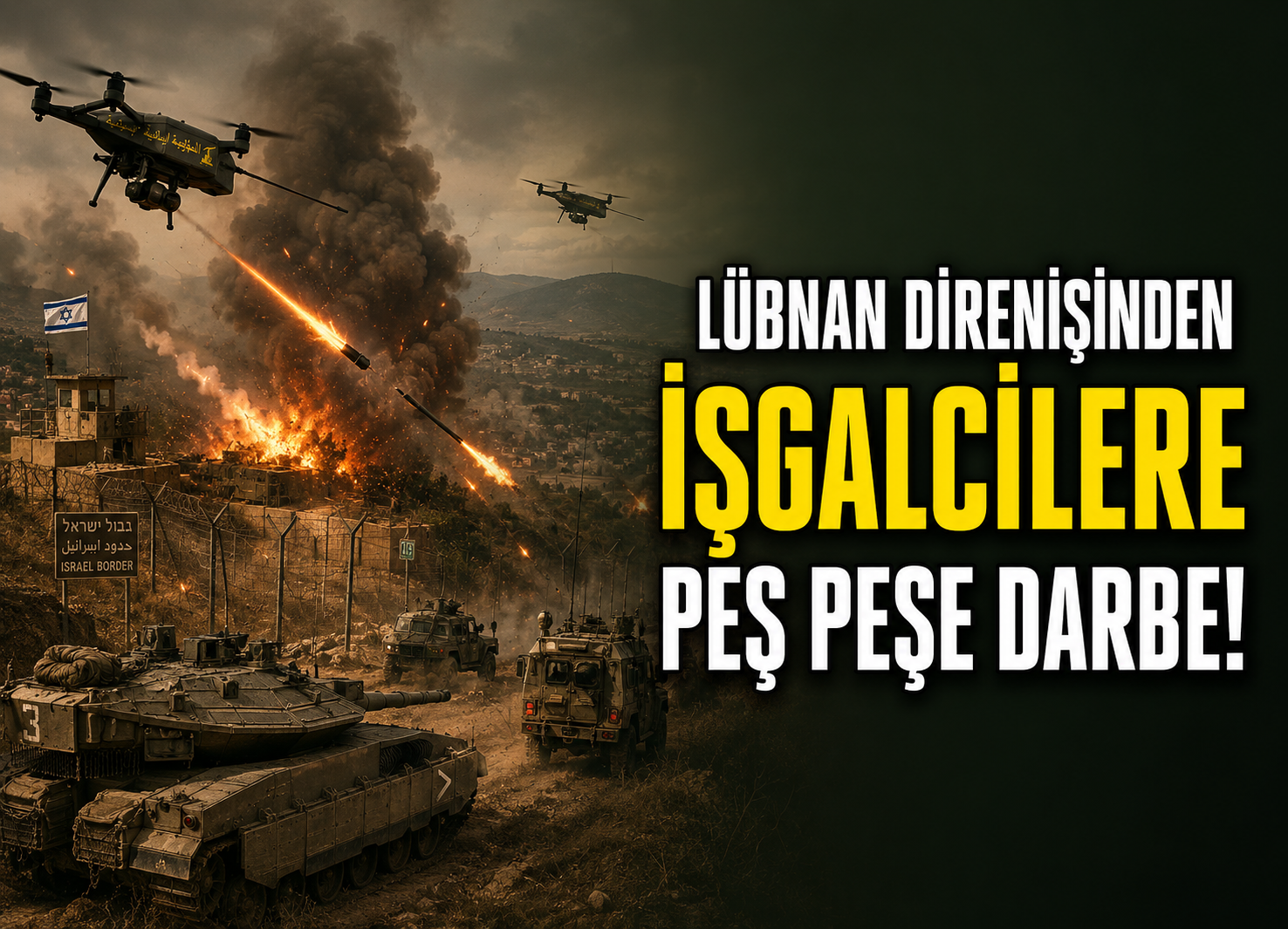HİZBULLAH’TAN İŞGALCİLERE PEŞ PEŞE DARBE!