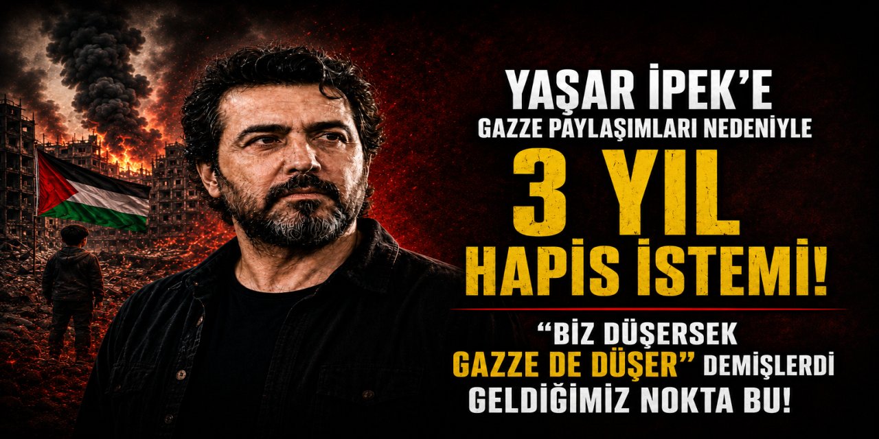 Yaşar İpek'in İsrail saldırganlığına tepki paylaşımlarına 3 yıl hapis