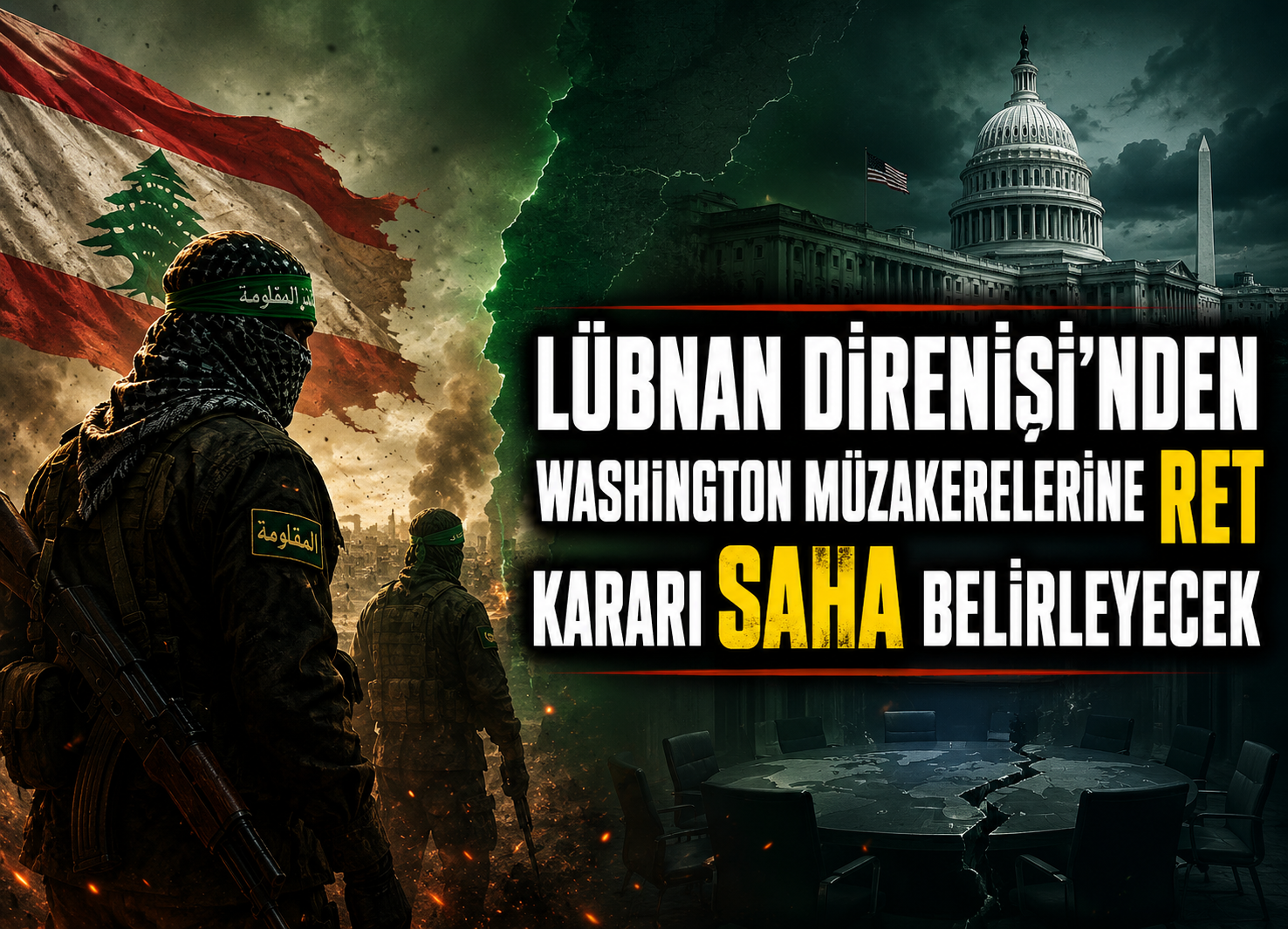 Lübnan Direnişi’nden Washington Müzakerelerine Ret: Kararı Saha Belirleyecek