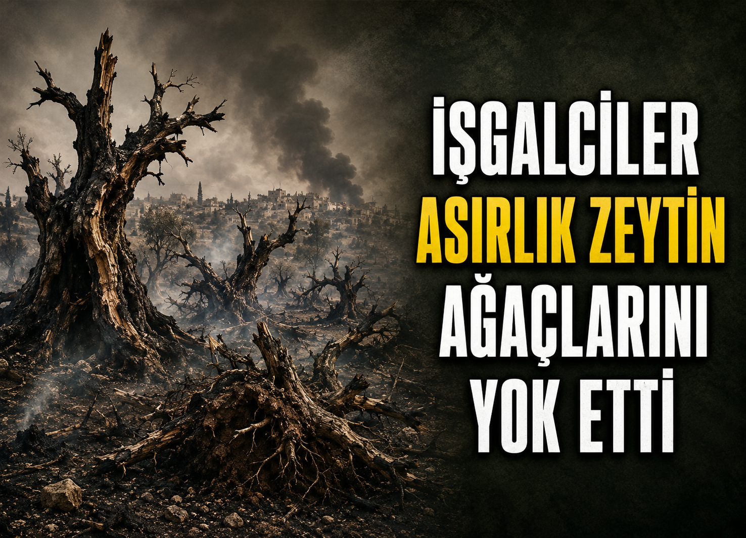 Lübnan’da Asırlık Zeytin Ağaçları Yok Oldu
