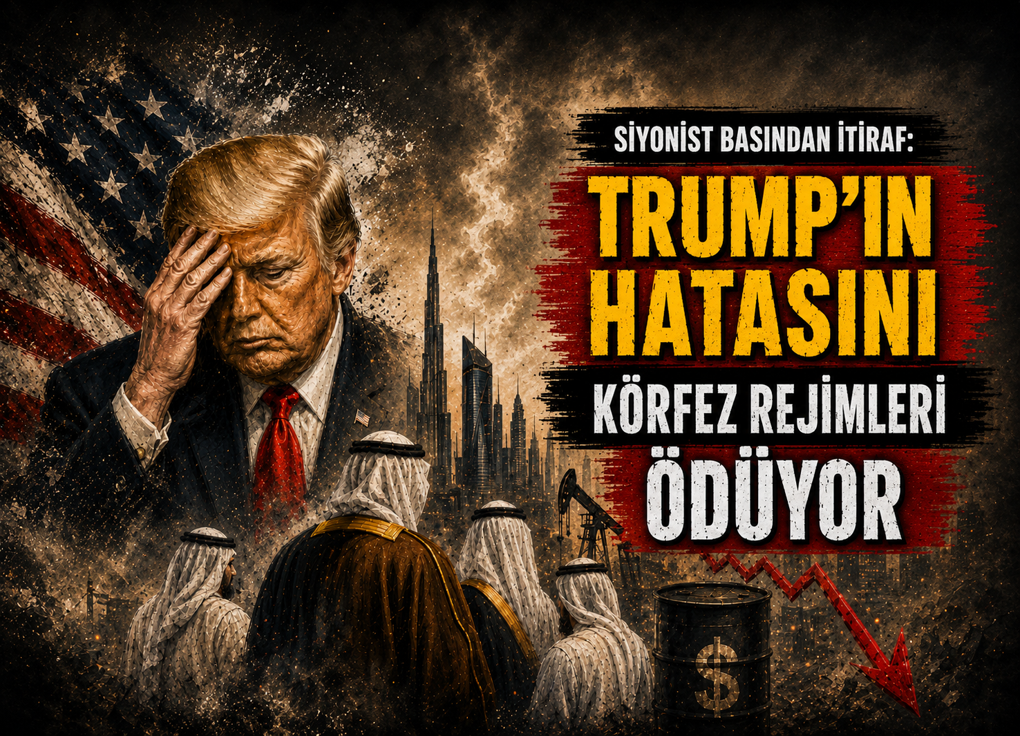 Siyonist basından itiraf: Trump'ın hatasını körfez rejimleri ödüyor