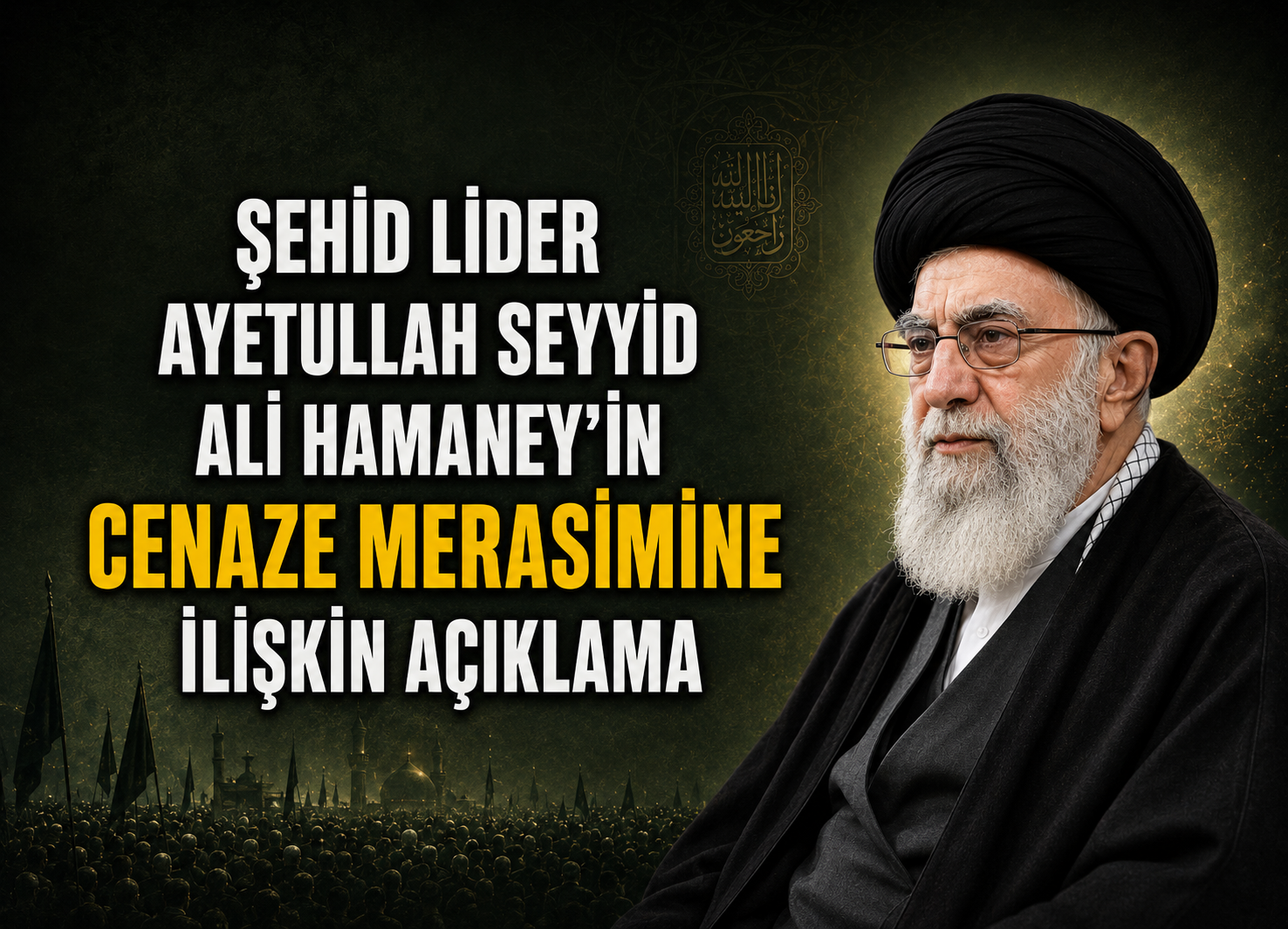 Şehit lider için veda, cenaze ve defin törenleri A