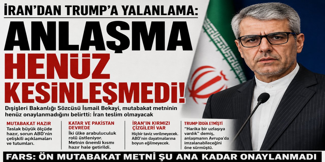 TAHRAN’DAN NET MESAJ: ABD İLE ANLAŞMA TAMAMLANMADI