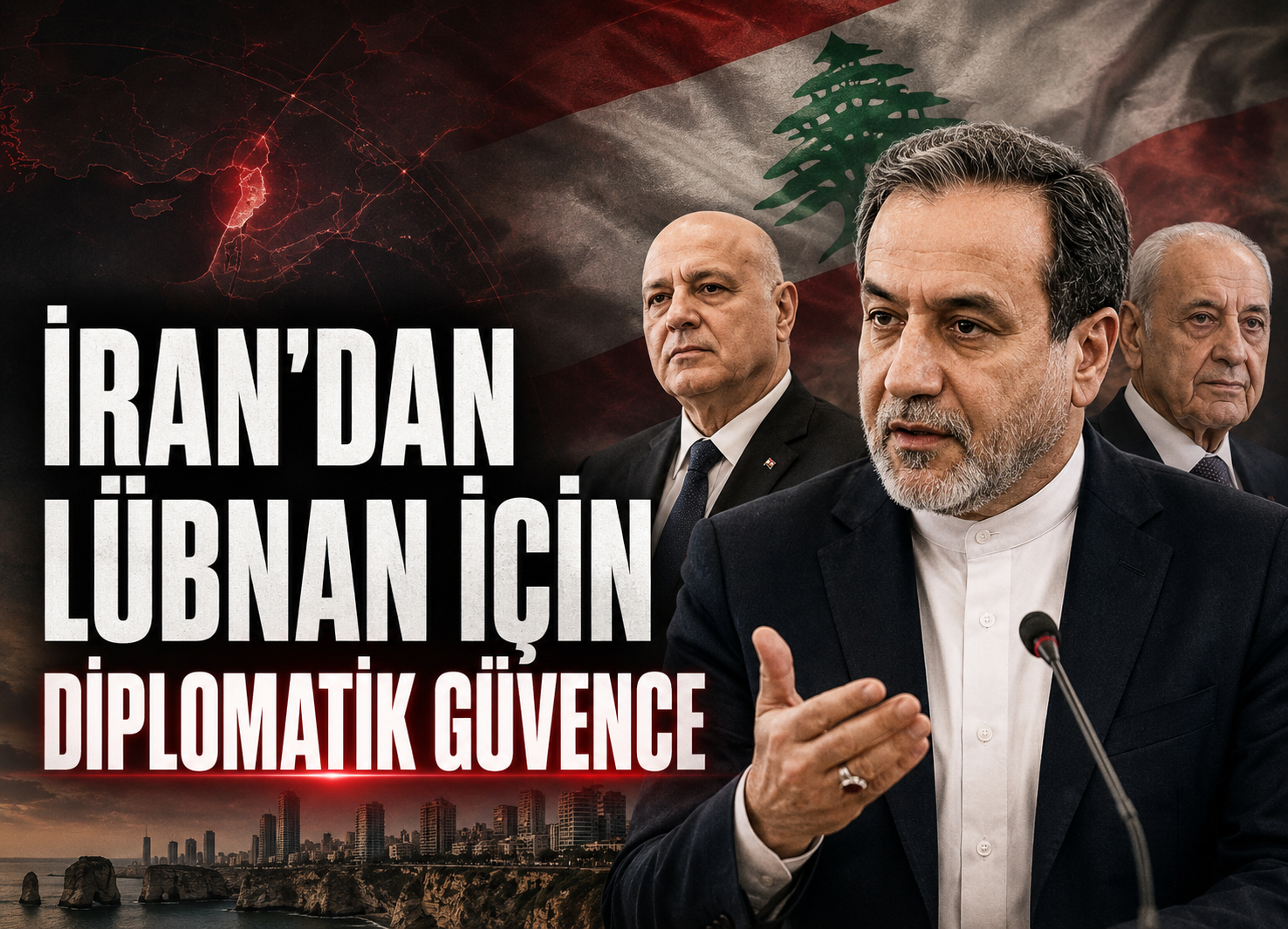 İran Dışişleri Bakanı Arakçi, Lübnan Cumhurbaşkanı Avn ve Meclis Başkanı Berri ile görüştü